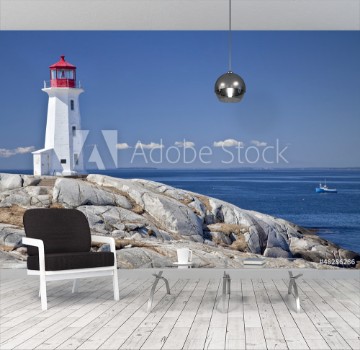 Afbeeldingen van Peggys Cove lighthouse Nova Scotia Canada